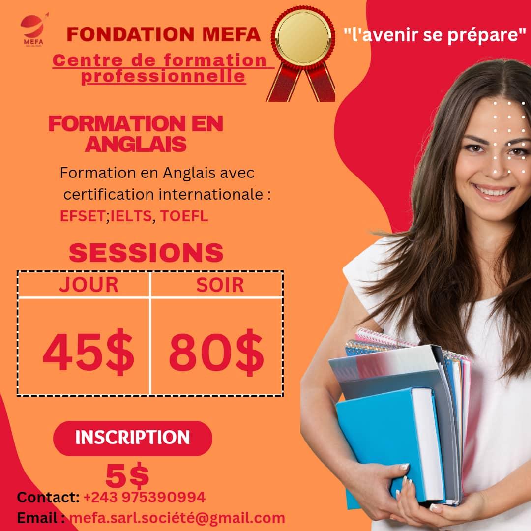 Formation en anglais mefa